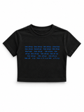 Baby tee Negra ENREDO